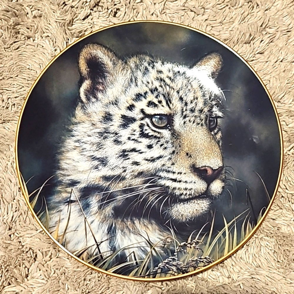 ✨️Princeton Gallery Cubs of Big Cats Collection Plate Jaguar Cub